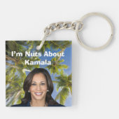 Ik ben gek op Kamala Sleutelhanger (Achterkant)