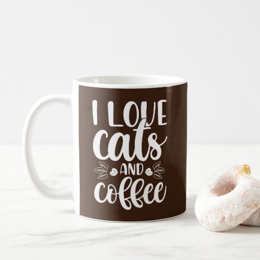 Ik ben gek op katten en Mok (Met donut)