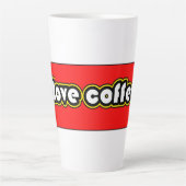 Ik ben gek op koffie mocha Latte Mok (Voorkant)