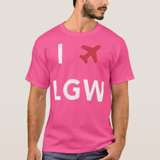 Ik ben gek op London Gatwick LG T-shirt