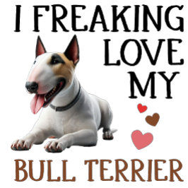 Ik ben gek op mijn Bull Terrier T-shirt