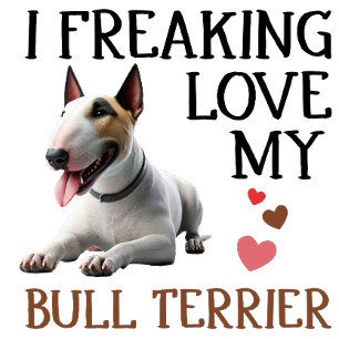 Ik ben gek op mijn Bull Terrier T-shirt