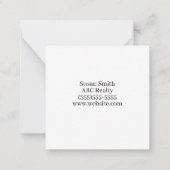 Ik ben gek op mijn klanten notitiekaartje (Achterkant)