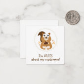 Ik ben gek op mijn klanten notitiekaartje (Voorkant / Achterkant in situ)