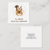 Ik ben gek op mijn klanten notitiekaartje (Voorkant / Achterkant)