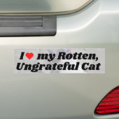 Ik ben gek op mijn rotten. bumpersticker (Op auto)