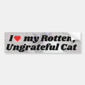 Ik ben gek op mijn rotten. bumpersticker (Voorkant)
