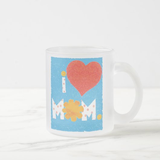 Ik ben gek op mok Frosted (Rechts)