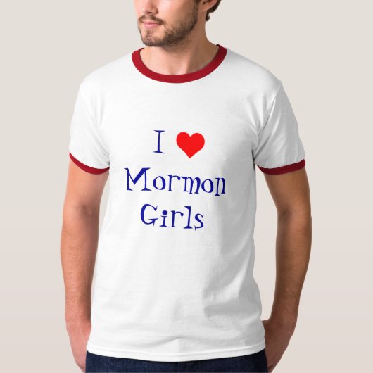Ik ben gek op Mormon Girls T-shirt (Voorkant)