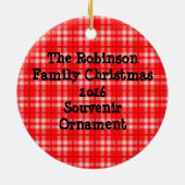 Ik ben gek op Ohio, Funny Red Buckeye Nut Keramisch Ornament (Achterkant)