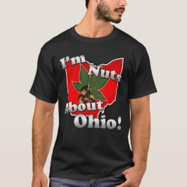 Ik ben gek op Ohio, Funny Red Buckeye Nut T-shirt