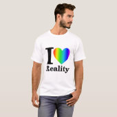 Ik ben gek op Regenboog T-shirt (Voorkant volledig)