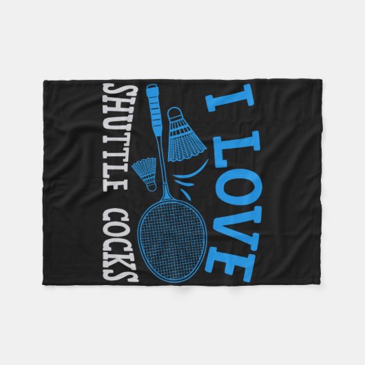 Ik ben gek op Shuttle S 3 Fleece Deken (Voorkant (Horizontaal))