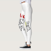 Ik ben gek op softbal Leggings (Links)