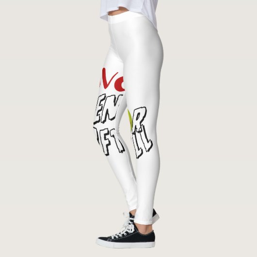 Ik ben gek op softbal Leggings (Links)