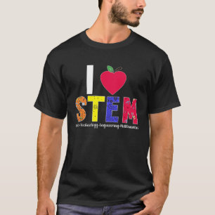Ik ben gek op STEM Teacher Science Technology Engi T-shirt