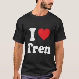 Ik ben gek op Tren Distress T-shirt