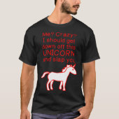 Ik ben gek op Unicorn en sla je T-shirt op. (Voorkant)