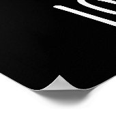 Ik ben gek op woordspelingen Funny Sheep Pun Dark  Poster (Hoek)