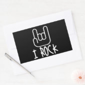 Ik ben gek. rechthoekige sticker (Envelop)