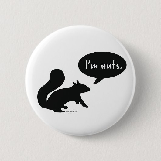 Ik ben gek. ronde button 5,7 cm (Voorkant)