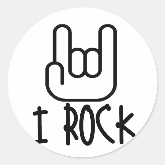 Ik ben gek. ronde sticker (Voorkant)