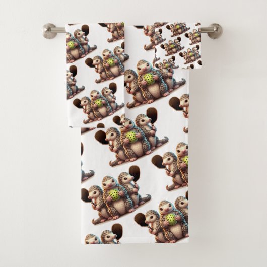 Ik ben gekieteld dat deze stekel graag prikt bad handdoek (Insitu)