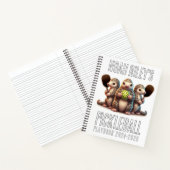 Ik ben gekieteld dat deze stekel graag prikt notitieboek (Binnen)