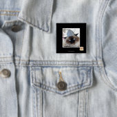 Ik ben gekomen om ons dorp te plunderen vierkante button 5,1 cm (In situ)