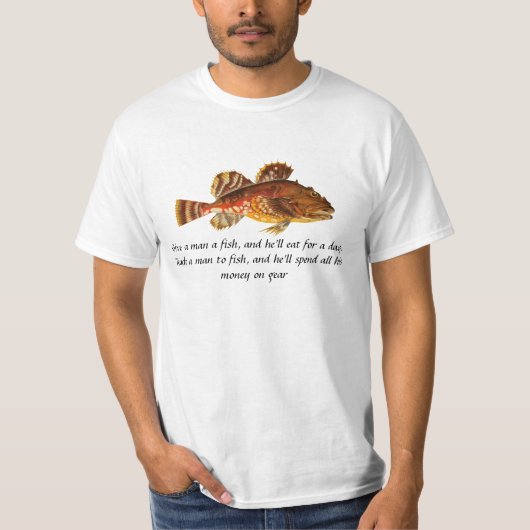 Ik ben gekookt: T-Shirt met een Fish and Funny Pun (Voorkant)