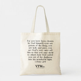 Ik ben gekozen canvas tas