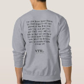 Ik ben gekozen Mannen Crewneck Sweatshirt (Achterkant)