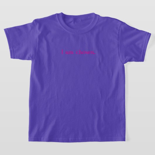 Ik ben gekozen voor Girls Basic T-shirt (Laagn)