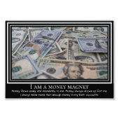 Ik ben geld magneet positieve quote foto afdruk (Voorkant)