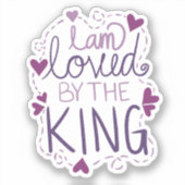 Ik ben geliefd bij de Koning Sticker (Voorkant)