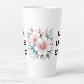 Ik ben geliefd bij God Floral Latte Mok (Voorkant)