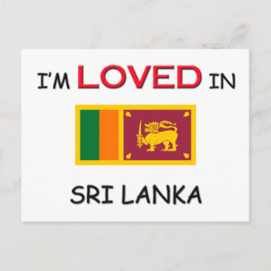 Ik ben geliefd in SRI LANKA Briefkaart
