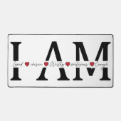 Ik ben geliefd, uitverkoren, waardig, zegevierend, bureaumat (Voorkant)