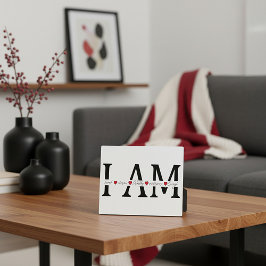 Ik ben geliefd, uitverkoren, waardig, zegevierend, fotoplaat