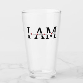 Ik ben geliefd, uitverkoren, waardig, zegevierend, glas