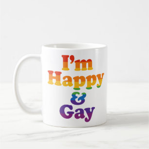 “Ik ben Gelukkig & Gay” Mok – Koffiekop met Trots
