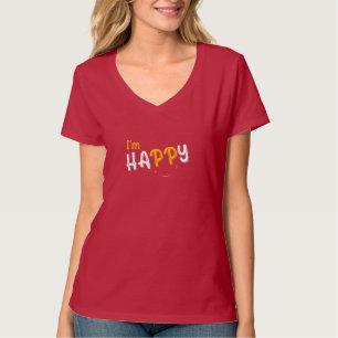 Ik Ben Gelukkig Kies Geluk Lachende Gezichten & Zo T-shirt