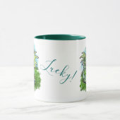 " ik ben Gelukkig" kleine draak shamrock Mok (Midden)