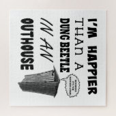 Ik ben gelukkiger dan een mestkever in een toren legpuzzel (Horizontaal)