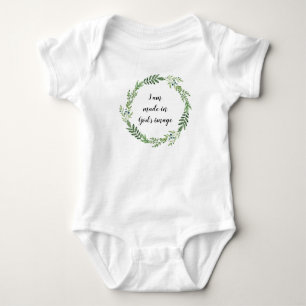 Ik ben gemaakt in Gods afbeelding baby-kostuum. Romper