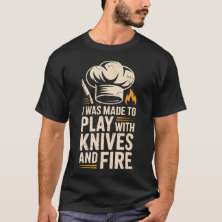 Ik Ben Gemaakt Om Met Messen En T-shirt