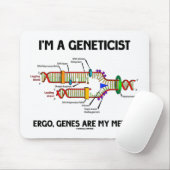 Ik ben geneticus Ergo Genes are My Memes (DNA) Muismat (Met muis)