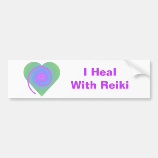 Ik ben genezen met Reiki Bumpersticker (Voorkant)