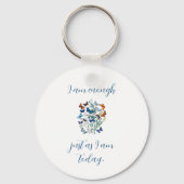 "Ik ben genoeg" affirmatie Sleutelhanger (Voorkant)