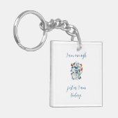 "Ik ben genoeg" affirmatie Sleutelhanger (Voorkant Links)